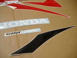 Honda CBR 600RR 2008 red stickers kit