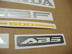 Honda CBF500a 2005 black replacement stickers