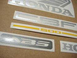 Honda CBF 500 2004 blue replacement decals 