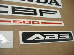 Honda CBF 500a 2004 silver emblems logo set