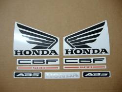 Honda CBF 500 2004 silver complete decals set