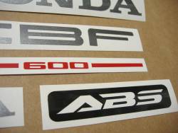 Honda CBF 600s pc38 2004 grey replica decals kit