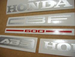 Honda CBF600 2006 half-fairing blue reproduction adhesives