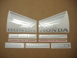 Honda CBF600 half-fairing 2005 blue reproduction stickers