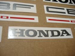 Honda CBF 600 pc38 2005 silver replacement decals 