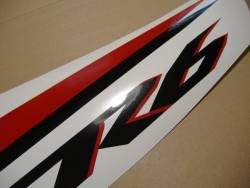 Yamaha YZF-R6 2007 2CO white logo graphics