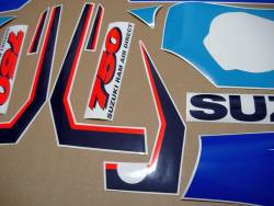 Suzuki GSX-R 750 SRAD 1997 white replacement decals 