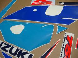 Suzuki GSXR 750 SRAD 1996 blue replacement decals 