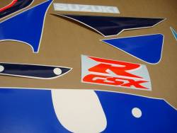 Suzuki GSXR 750 SRAD 1996 white complete decal set