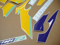 Honda CBR 600f F3 97 purple-yellow replacement decals 