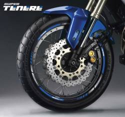 Yamaha XTZ 750 or 1200 blue rim stickers set