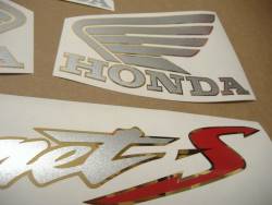 Honda Hornet S 600 2002 blue replica decal set