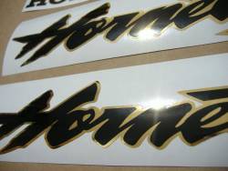 Honda Hornet S 2003 silver grey replacement decal set