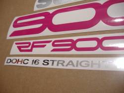 Suzuki RF 900R 1994 black complete reproduction decal set