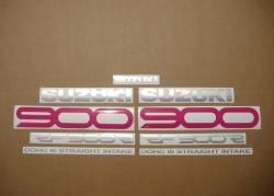 Suzuki RF 900R 1994-1996 purple replacement adhesives set