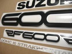 Suzuki RF 600R 1997-1998 red complete stickers kit