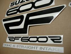 Suzuki RF 600R 1994-1995 yellow replacement logo emblems set