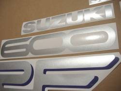 Suzuki RF 600R 1996-1997 blue/green replica logo emblems set