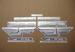 Suzuki RF 600R (RF6) 1996 blue/green full replica decals set