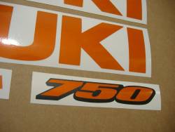 Suzuki GSX-R 750 light reflective orange graphics set 