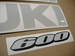 Suzuki GSXR 600 (SRAD) light reflective white graphics 