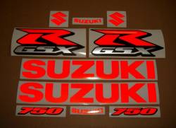 Suzuki GSXR 750 (Gixxer) signal light reflective red stickers
