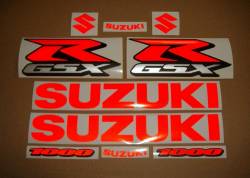 Suzuki GSX-R 1000 glow in the dark red decal kit 