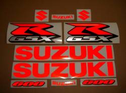 Suzuki GSX-R 600 (Gixxer) signal light reflective red decals 