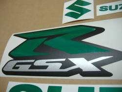 Suzuki GSXR Gixxer 1000 custom signal reflective green logo emblems