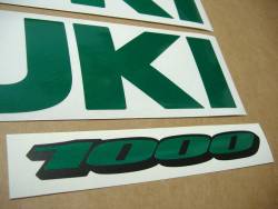 Suzuki GSX-R Gixxer 1000 custom signal reflective green stickers