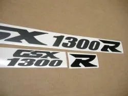 Suzuki Hayabusa k8 2nd gen. matte black stickers set