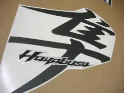 Satin black kanji stickers for Suzuki hayabusa 1340