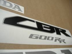 Honda CBR 600RR 2015 black replacement sticker set