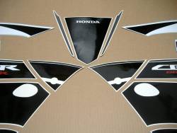 Honda CBR 600RR 2016 white/black abs complete decal set