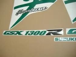 Suzuki Hayabusa 1999-2007 light reflective green stickers