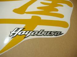 Suzuki Hayabusa 1st gen signal reflective yellow logo emblems