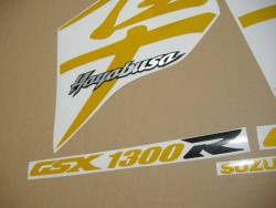 Suzuki Hayabusa 1st gen signal reflective yellow stickers set