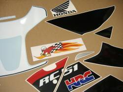 Honda RVT/VTR RC51 2004 Hayden edition replacement decals