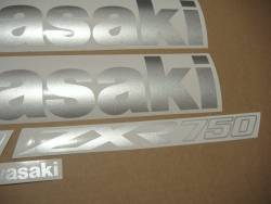 Kawasaki ZXR750 Ninja 1993 wine red stickers set