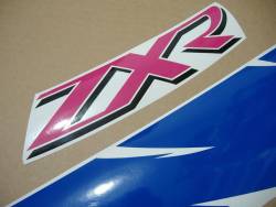 Kawasaki ZXR750R Ninja 1994 green/white/blue replacement stickers