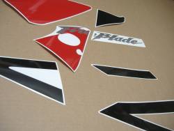 Honda CBR 954 RR 2003 red/black replacement decals set 