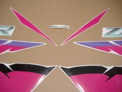 Kawasaki ZXR750 1994-1995 Ninja black/purple decals kit