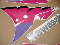 Kawasaki ZXR750R 94-95 Ninja black/pink decals kit