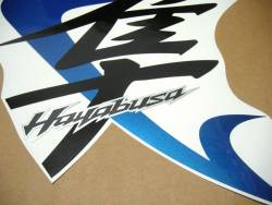 Suzuki Hayabusa 1340 2009 white stickers kit