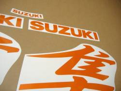 Suzuki HayaBusa K8-L5 orange signal reflective decals