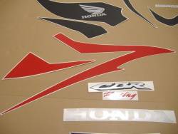 Honda 600RR 2007 red US labels graphics