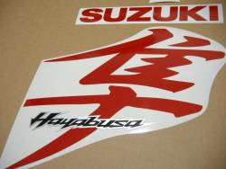 Suzuki Hayabusa mkII signal reflective red kanji graphics set