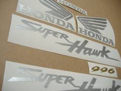 Honda Superhawk 1000F 2002 black reproduction stickers