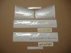 Honda Superhawk VTR 2002 black reproduction decals