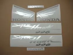 Honda Superhawk VTR 1000F 2004 grey replica decals set
